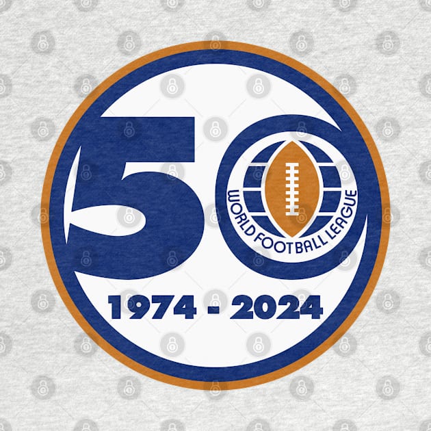 World Football League (1974-1975) 50th Anniversary Logo by HelmetAddict